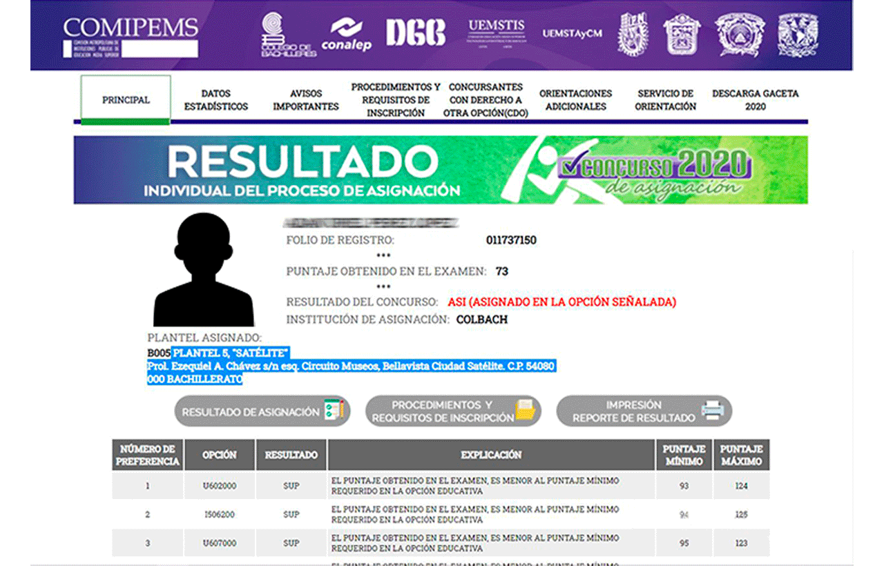 Resultados Comipems 2022